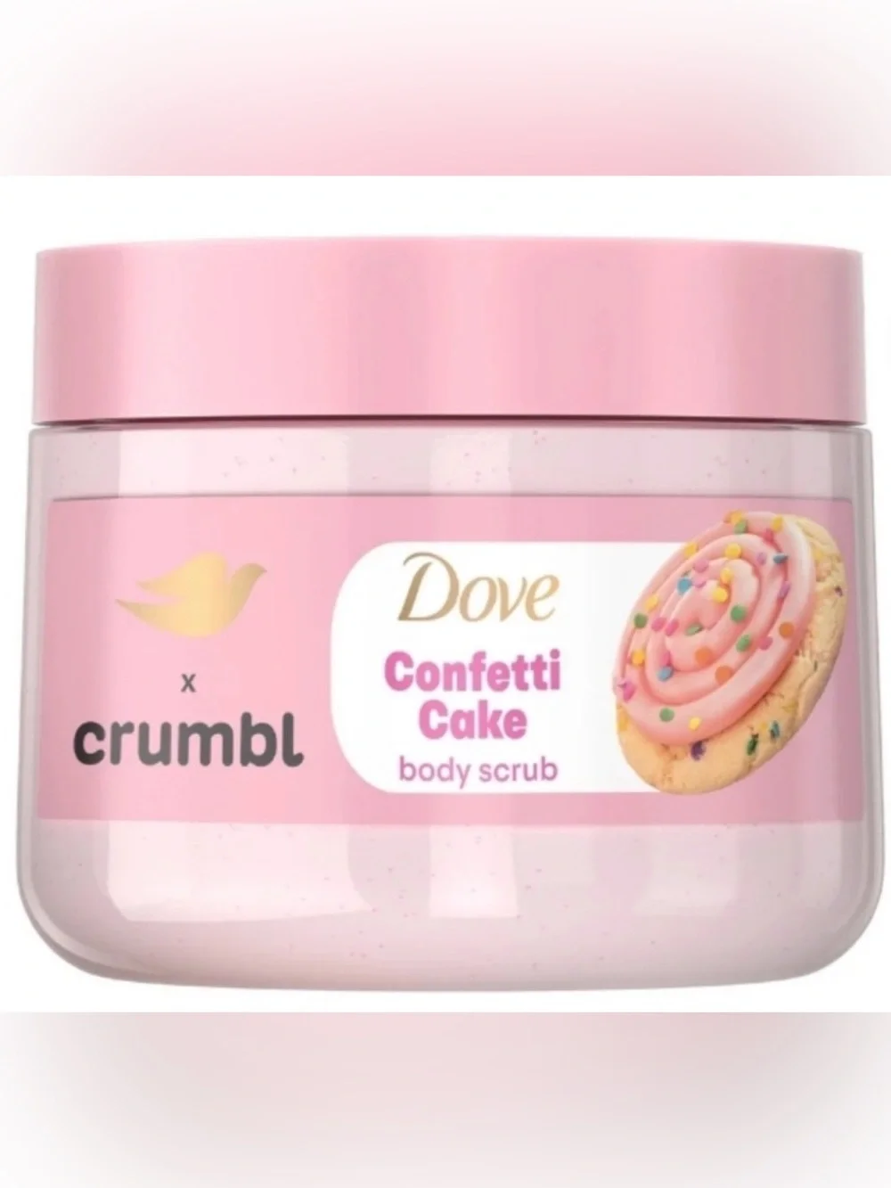 New Dove x Crumbl Confetti Cake Body Scrub - Picture 2 of 4